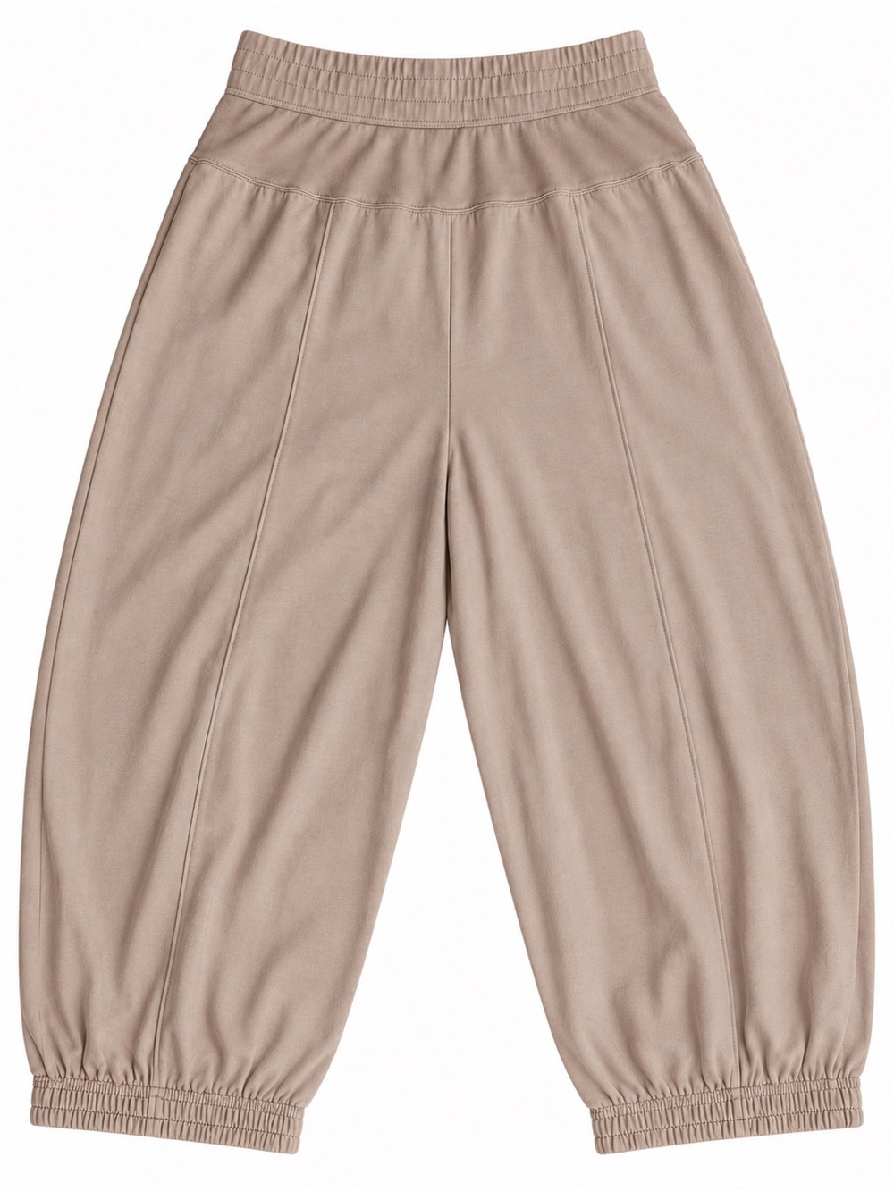 FP Movement by Free People SZ M Tan/White/Navy Wide-Leg Joggers/Waist 31”-40” - Picture 6 of 12